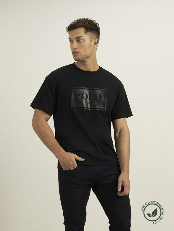 Polo Sport Box Fit Short Sleeve Black Men's T-shirt | Polo SA