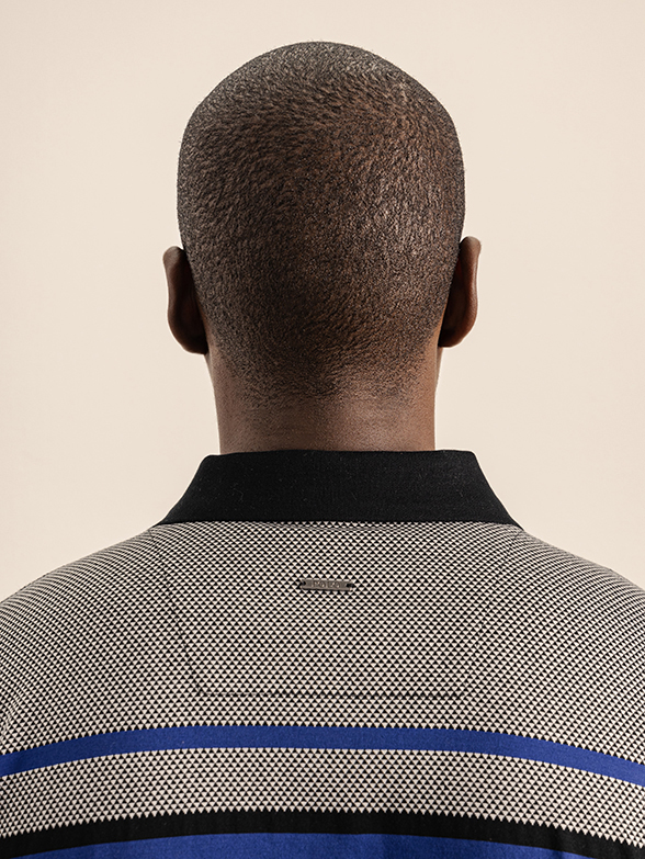 Polo Mens Textured Stripe Golfer Shirt | Polo SA