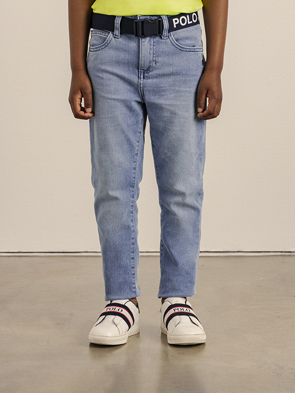 Polo Boys Polo Jeans Co. Belted Slim Fit Jean