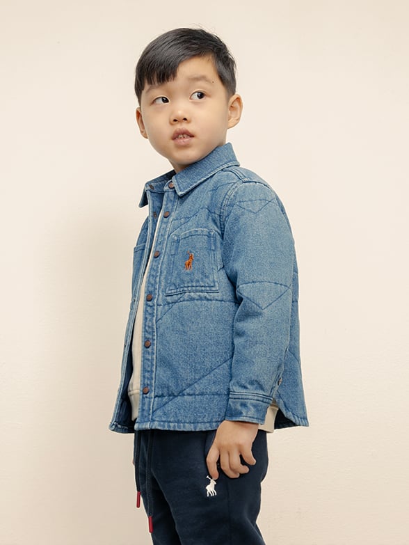 Polo Boys Quilted Denim Jacket