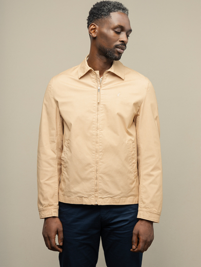 Men's Long Sleeve Cotton Harrington Jacket