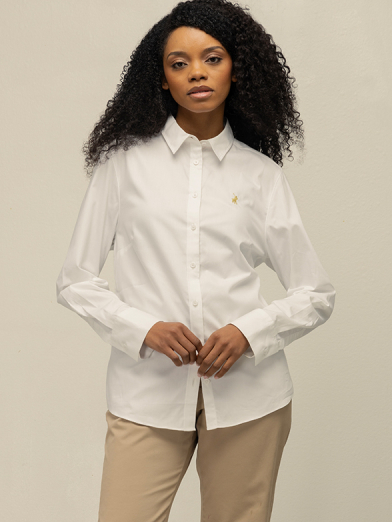 WMN GISELLE LS OXFORD SHIRT