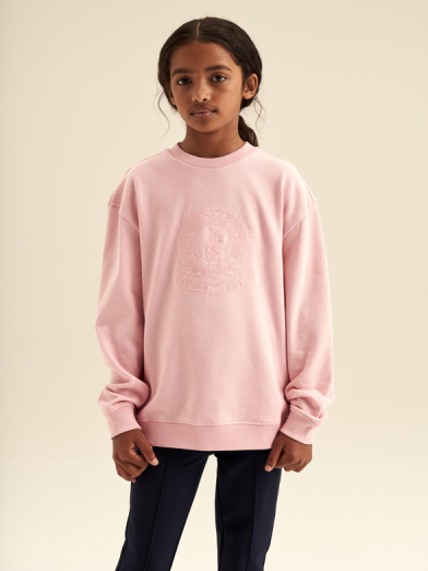 Girls crested  sweater