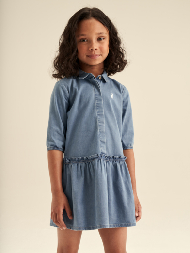 Girls mid sleeve occasion dress