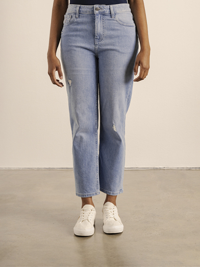 Polo Jeans Co Cropped Straight Leg Jean