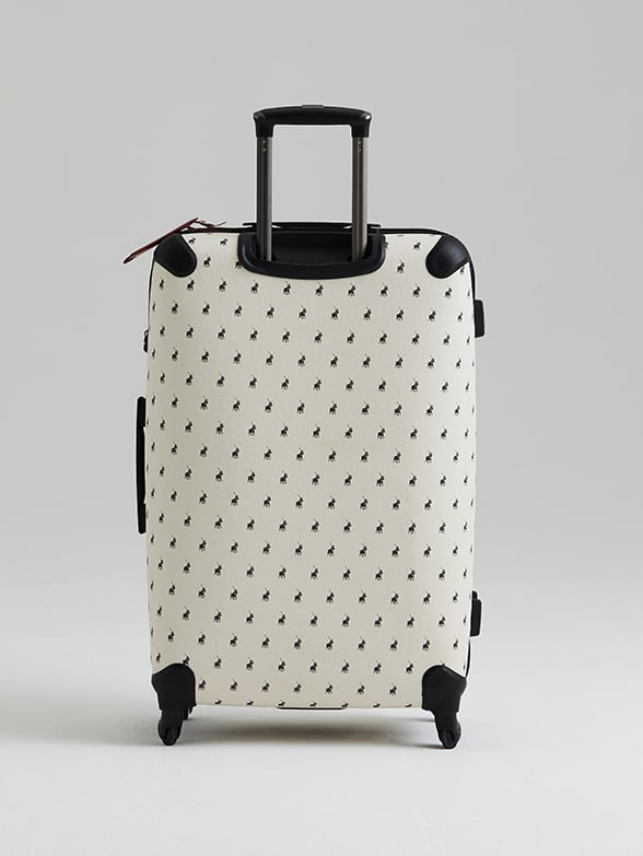 Polo Classic Beige Large Trolley Luggage Front View