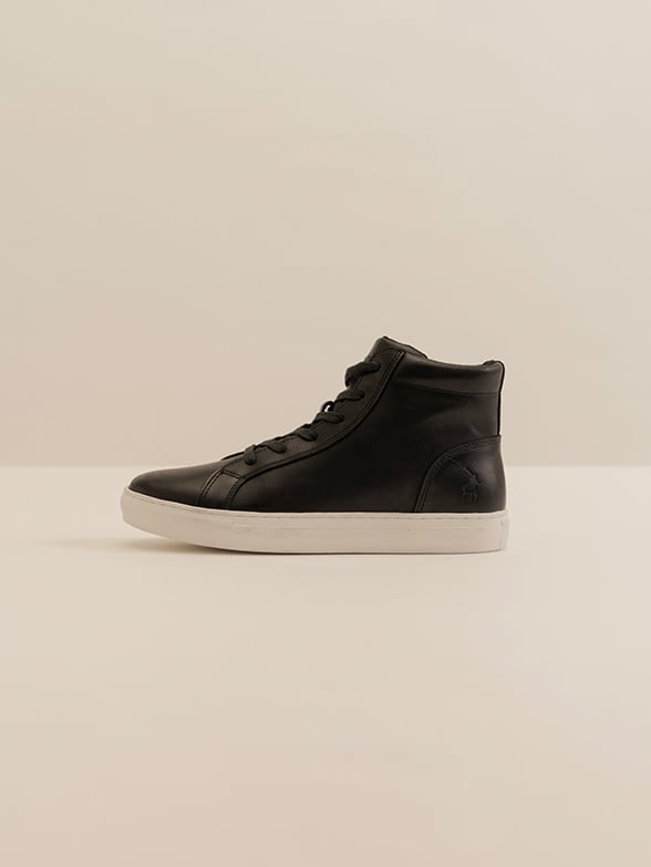 Basic High Top Leather Sneaker