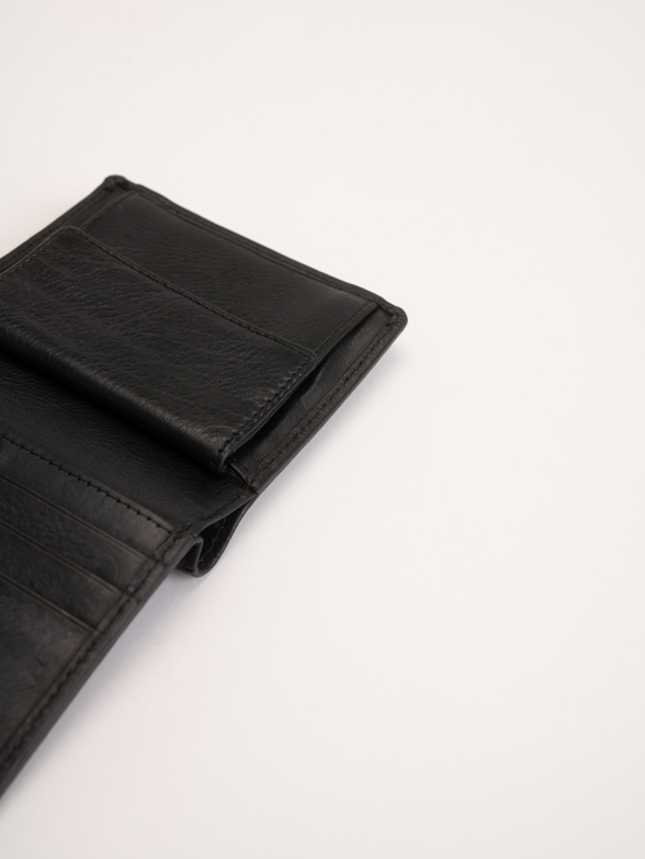 Vertical billfold with card flap